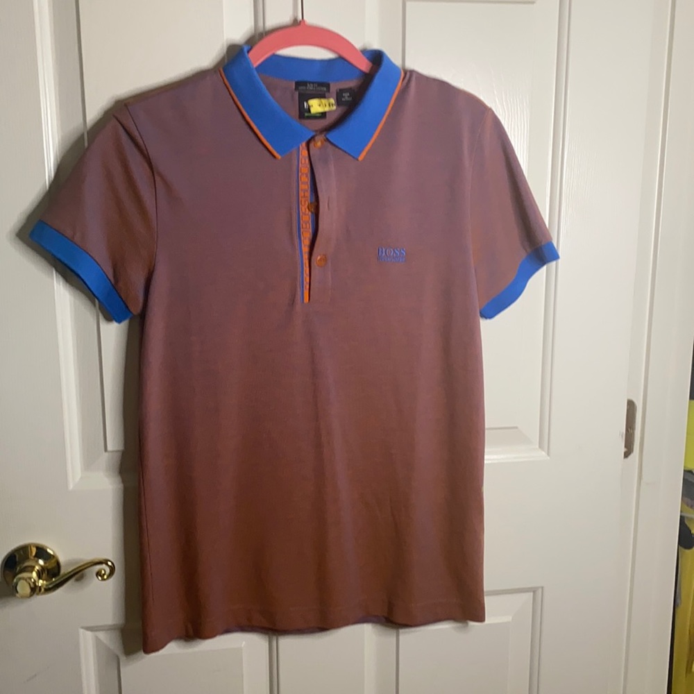 Orange & Blue Hugo Boss Polo